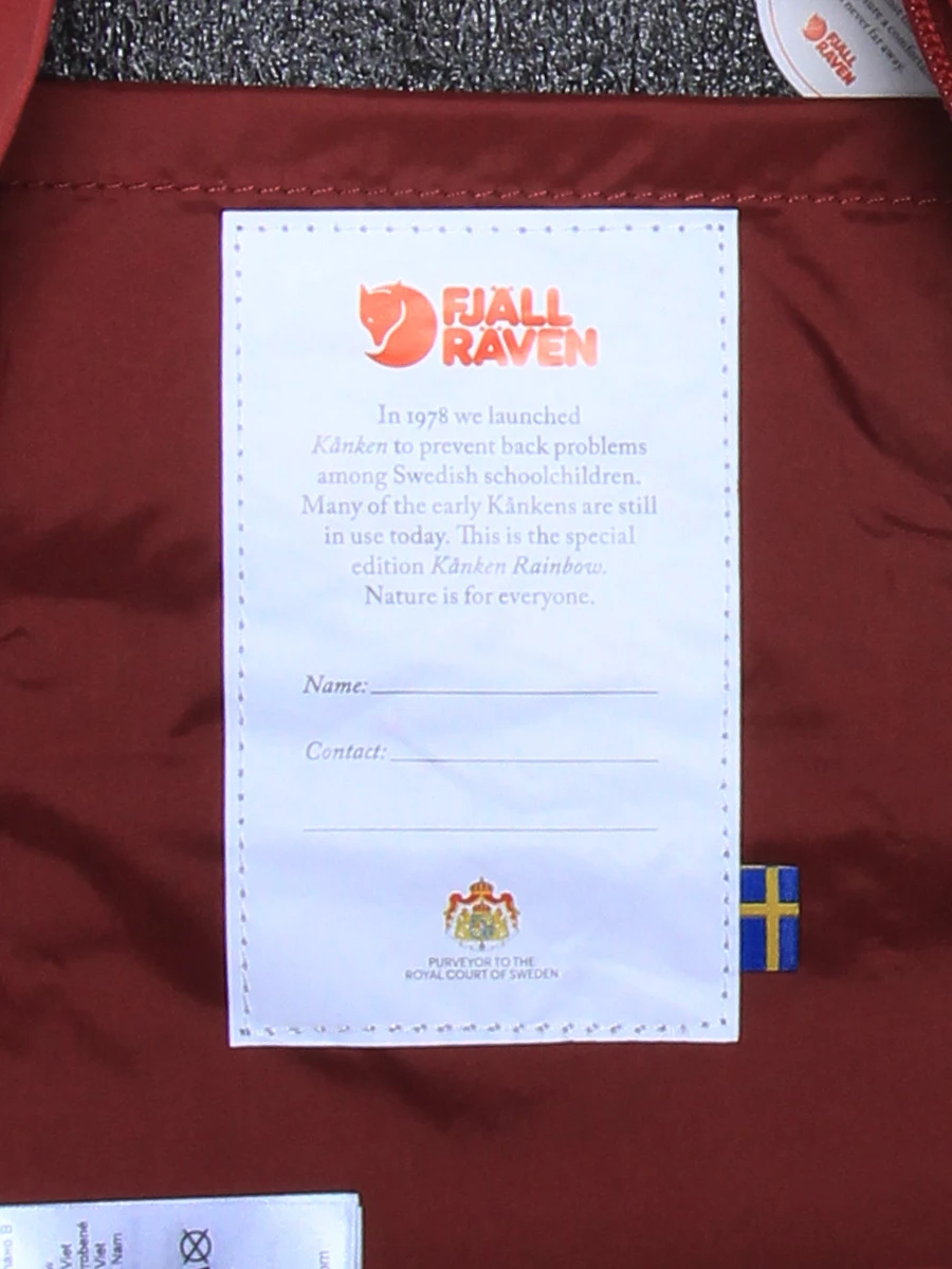 FJÄLLRÄVEN Sac à Dos Fjällräven Kanken Mini Rainbow 14 FJÄLLRÄVEN Sac à Dos Fjällräven Kanken Mini Rainbow – Image 12